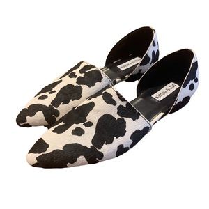 Steve Madden Cow Print Calf Hair D’Orsay Flats